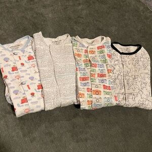 Lot of 4 magnetic me footies, size 18-24 months (27-30 pounds)